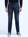 Flying Machine Slash Slim Tapered Fit Jeans