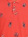 U.S. Polo Assn. Denim Co. Pique Printed Polo Shirt