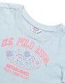 U.S. Polo Assn. Kids Girls Neon Graphic Print T-Shirt