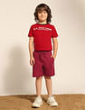 U.S. Polo Assn. Kids Boys Pure Cotton Mid Rise Shorts