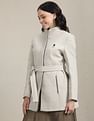 U.S. Polo Assn. Women Stand Collar Heathered Jacket