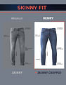 U.S. Polo Assn. Denim Co. Bi Stretch Authentic Henry Tapered Fit Blue Jeans