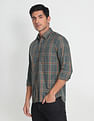 Arrow Sports Tartan Check Cotton Casual Shirt