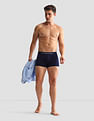 USPA Innerwear Anti Microbial Solid OET13 Trunks - Pack Of 3