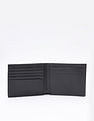 Calvin Klein Logo Black Leather Bi-Fold Wallet