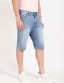 Tommy Hilfiger Regular-Fit Faded/ Printed Mid-Rise Shorts