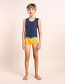 USPA Innerwear Boys Mid Rise Cotton Spandex Trunks - Pack Of 5