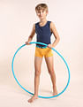 USPA Innerwear Boys Mid Rise Cotton Spandex Trunks - Pack Of 5
