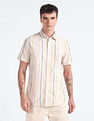 Flying Machine 30s Slub Stripe Shirt