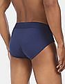 Calvin Klein Underwear Men Blue Pique Solid Hipster Briefs