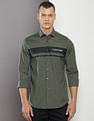 Calvin Klein Brand Stripe Poplin Shirt