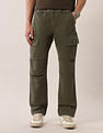 U.S. Polo Assn. Denim Co. Mid Rise Straight Fit Twill Cargos