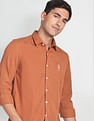 U.S. Polo Assn. Denim Co. Spread Collar Solid Shirt