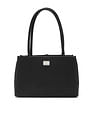 Tommy Hilfiger Solid Black Pu Shoulder Bag