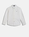 Tommy Hilfiger Kids Boys Solid Regular-Fit Cotton Shirt