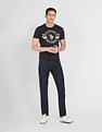 U.S. Polo Assn. Denim Co. Ribbed Neck Brand Print T-Shirt