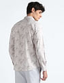 Flying Machine Tropical Print Cotton Shirt