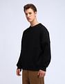 Flying Machine Solid Oversized Fit Sweatshirt