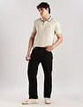 Calvin Klein Jeans Solid Regular-Fit Cotton Polo T-Shirt