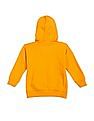 U.S. Polo Assn. Kids Girls Orange Long Sleeve Graphic Print Hooded Sweatshirt