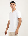 Calvin Klein Jeans Solid Liquid V Neck T-Shirt