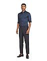 Arrow Spread Collar Manhattan Slim Fit Printed Formal Shirt