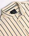 Flying Machine 30's Slub Striped Shirt