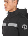 Flying Machine High Neck Contrast Tape Padded Jacket