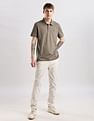 Calvin Klein Jeans Solid Regular Fit Cotton Polo Shirt