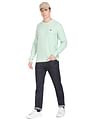 Arrow Sports Crew Neck Patterned Knit Sweater