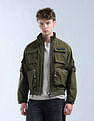 Flying Machine Solid High Neck Jacket