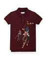 U.S. Polo Assn. Kids Boys Graphic Print Polo Shirt