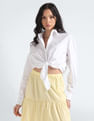 Tommy Hilfiger Organic Cotton Waist Tie Up Shirt