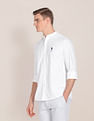 U.S. Polo Assn. Mandarin Collar Cotton Casual Shirt