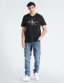 Calvin Klein V-Neck Cotton Monologo T-Shirt