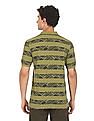 U.S. Polo Assn. Denim Co. Ribbed Collar Printed Polo Shirt