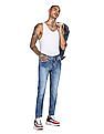 Flying Machine Michael Slim Tapered Fit Acid Wash Jeans