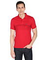 Arrow Sports Graphic Print Compact Cotton Polo Shirt