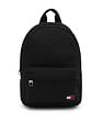 Tommy Hilfiger Solid Black Polyester Backpacks