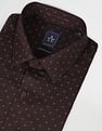 Arrow Floral Print Cotton Formal Shirt