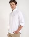 Tommy Hilfiger Solid Slim-Fit Dobby Woven Shirt