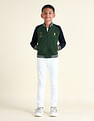U.S. Polo Assn. Kids Boys Colour Block Raglan Sleeve Sweatshirt