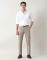 Arrow Slim Fit Textured Trousers