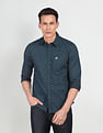 U.S. Polo Assn. Denim Co. Spread Collar Cotton Printed Casual Shirt