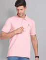 AD by Arvind Cotton Solid Polo Shirt