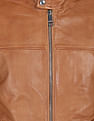 Tommy Hilfiger Men Brown High Neck Harrington Jacket
