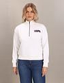 U.S. Polo Assn. Women High Neck Solid Sweatshirt