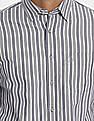 U.S. Polo Assn. Spread Collar Striped Casual Shirt