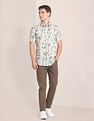 U.S. Polo Assn. Floral Print Linen Cotton Shirt