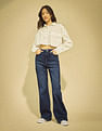 Flying Machine Women Ultra High Rise Flared Stretchable Jeans
